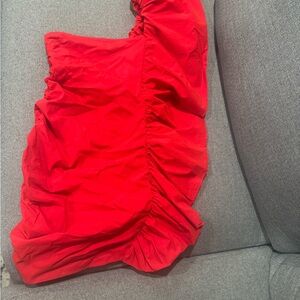 Zara Red One Shoulder Dress